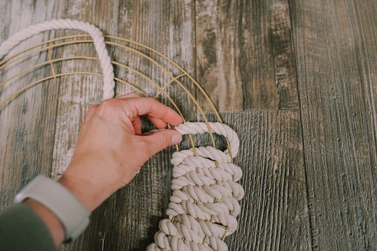 How to Make a DIY Rope Wreath - Laura Radniecki