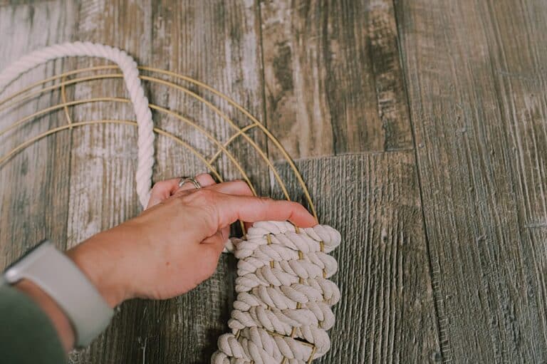 How to Make a DIY Rope Wreath - Laura Radniecki