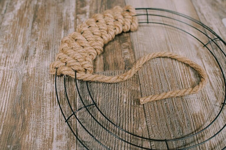 How to Make a DIY Jute Wreath