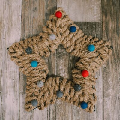 DIY Star Wreath for 4th of July