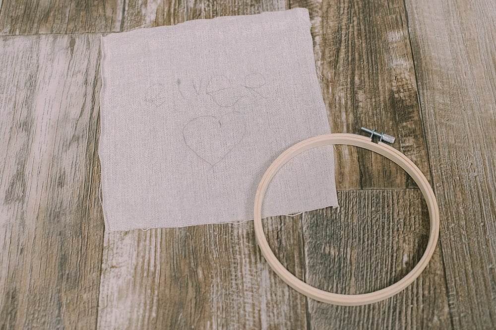 how to make an embroidered handwritten keepsake