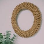 How to Make a DIY Jute Wreath using jute rope and a wire wreath form