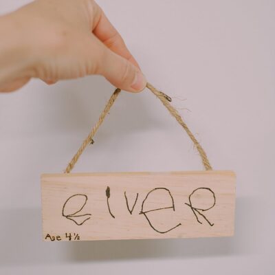 How to Make a Woodburned Kids’ Handwriting Ornament
