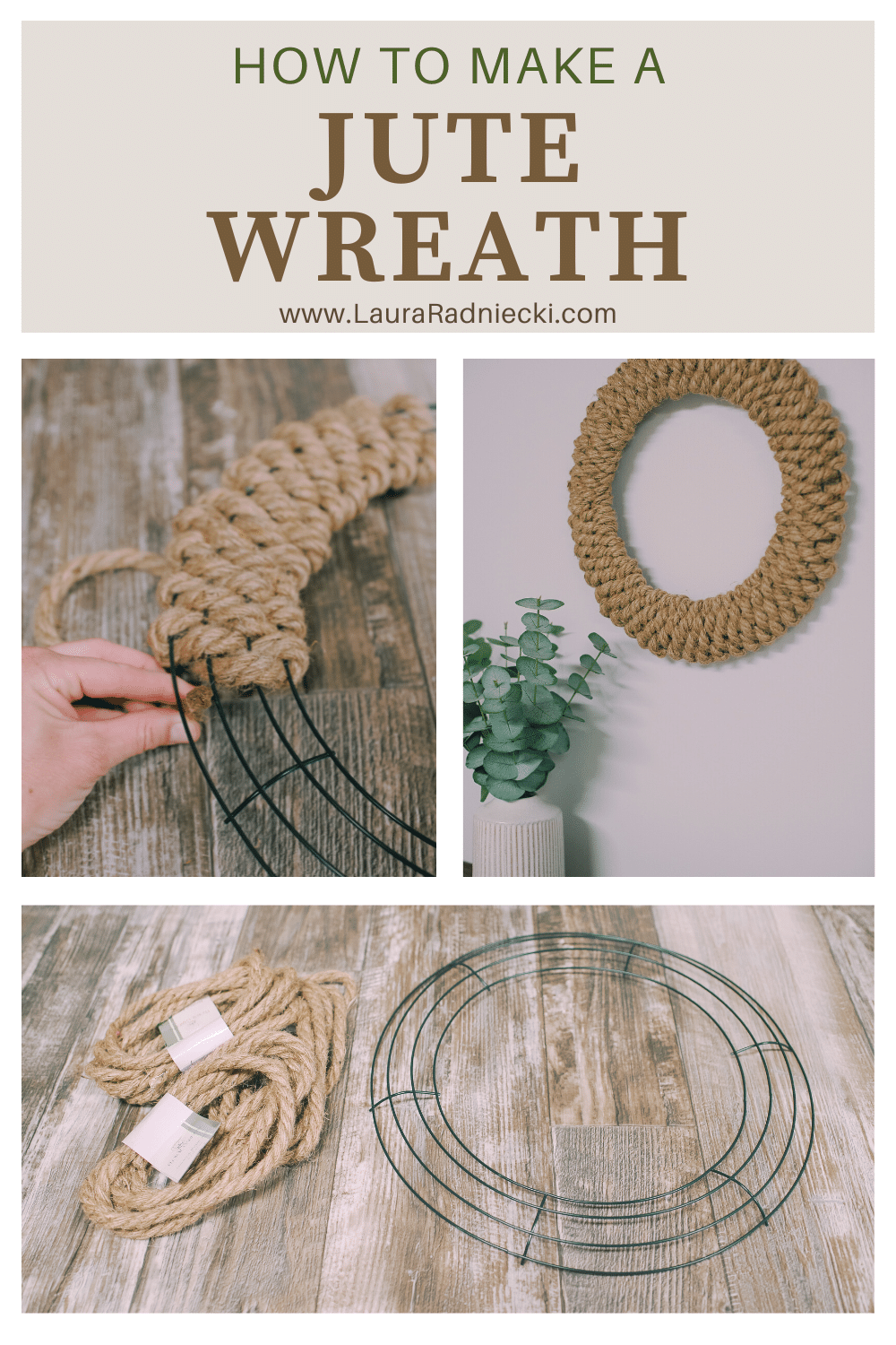 How to Make a Jute Wreath