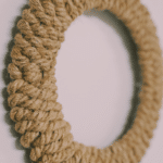 How to make a jute wreath using jute rope from the Dollar Tree