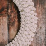 How to make a rope wreath.