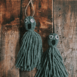 How to make diy yarn tassel ghosts
