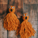 How to make diy yarn tassel ghosts