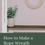 How to make a rope wreath.