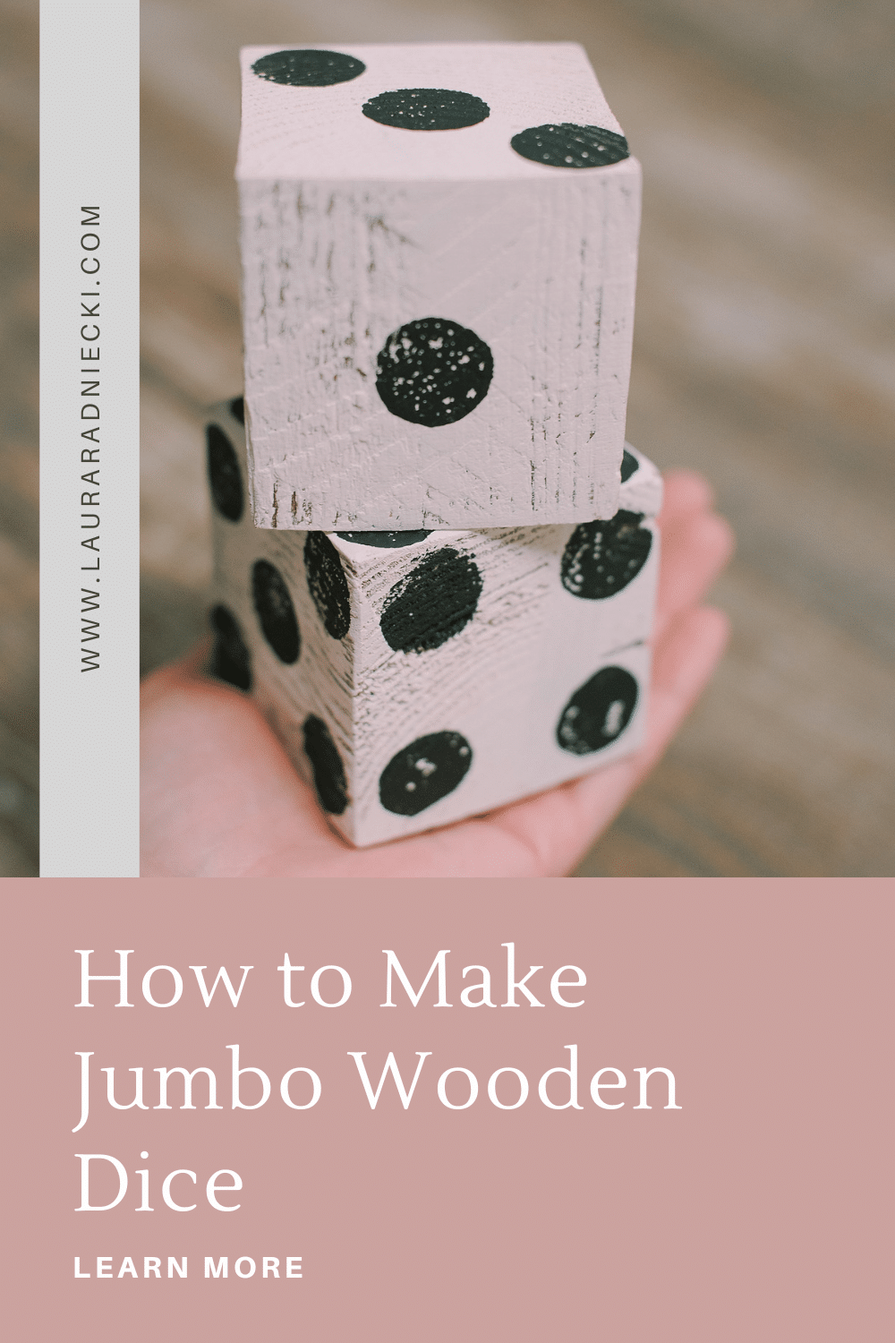 How to make jumbo wooden dice out of wood blocks and paint
