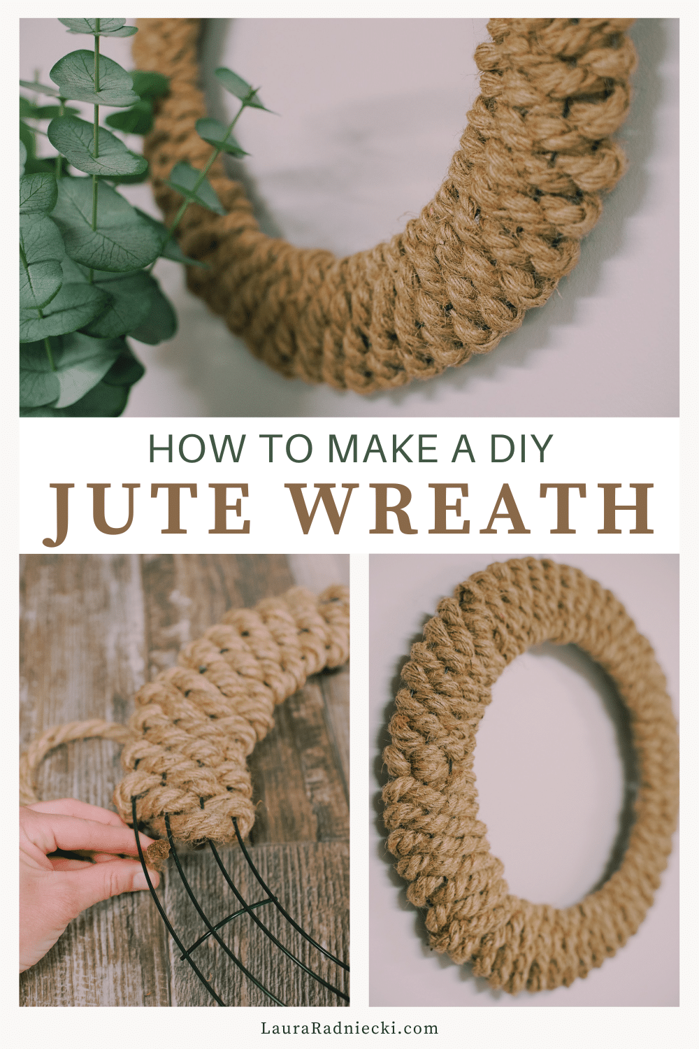 How to Make a Jute Wreath