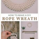 How to make a rope wreath.