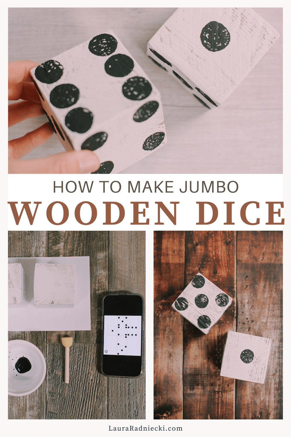 How to Make Jumbo Wooden Dice