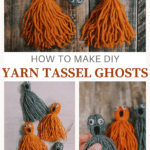 How to make diy yarn tassel ghosts