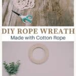 How to make a rope wreath.