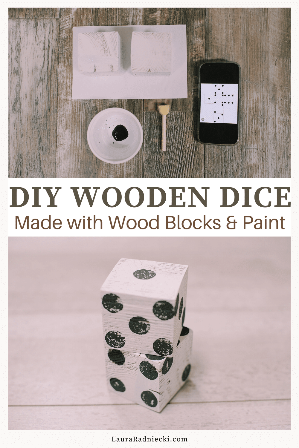 How to Make Jumbo Wooden Dice