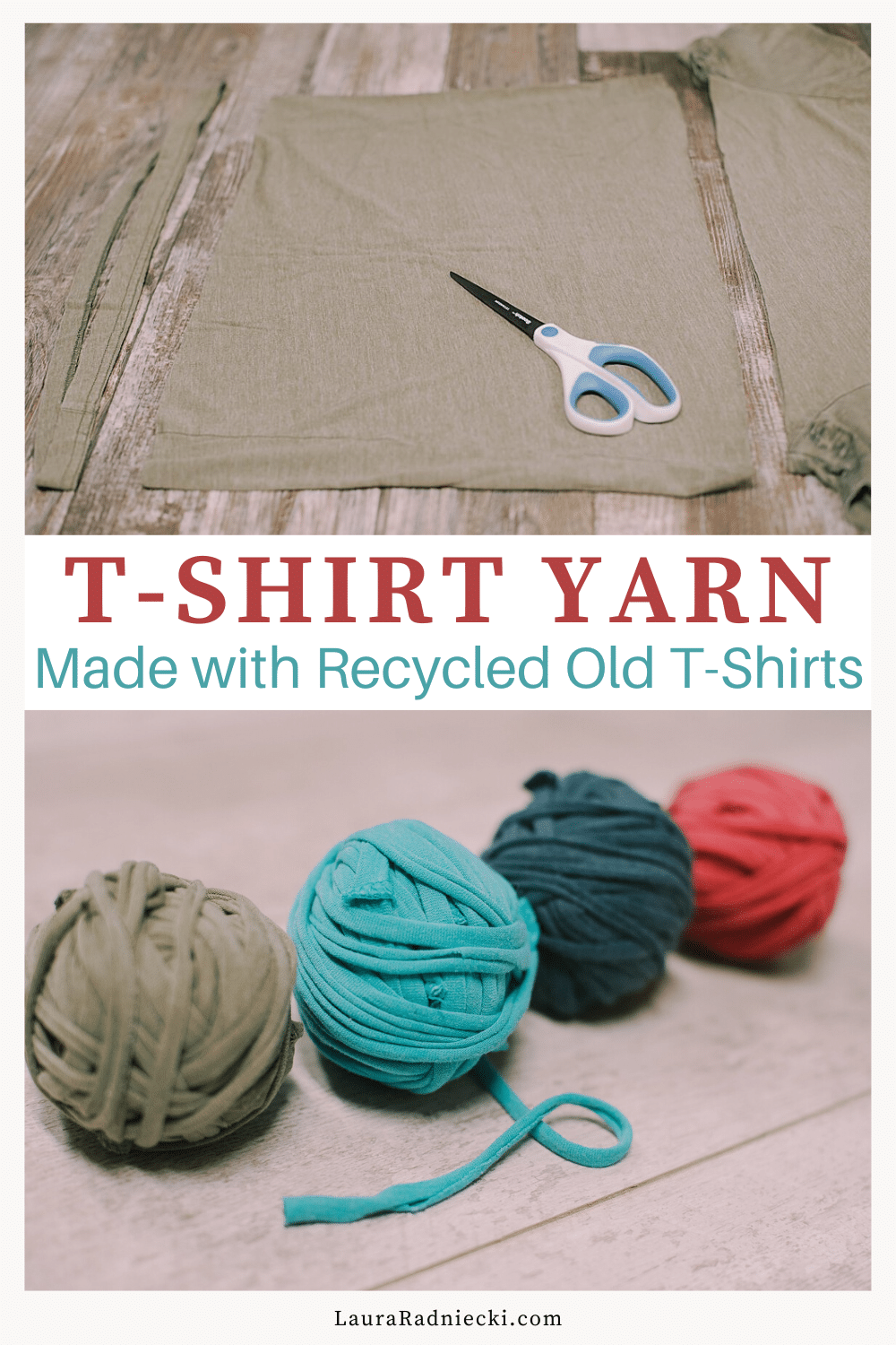 How to Make T-shirt Yarn » Dollar Store Crafts