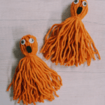 How to make diy yarn tassel ghosts