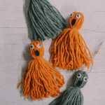 How to make diy yarn tassel ghosts
