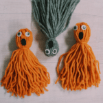 How to make diy yarn tassel ghosts