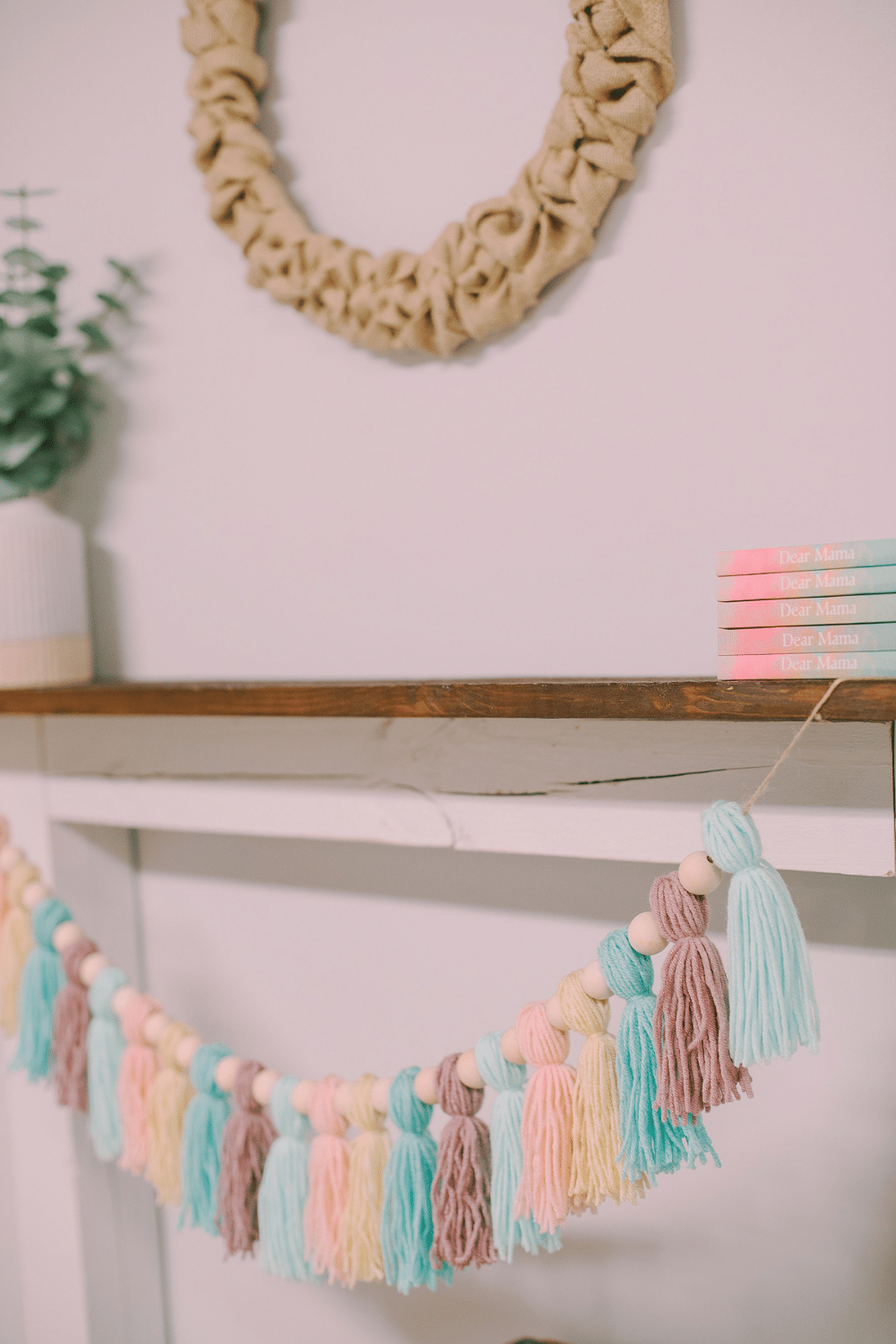 How to Make a Pastel Yarn Tassel Garland