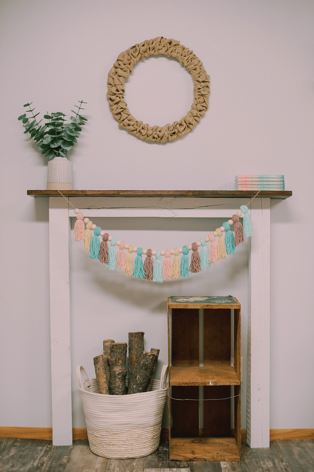 How to Make a Pastel Yarn Tassel Garland