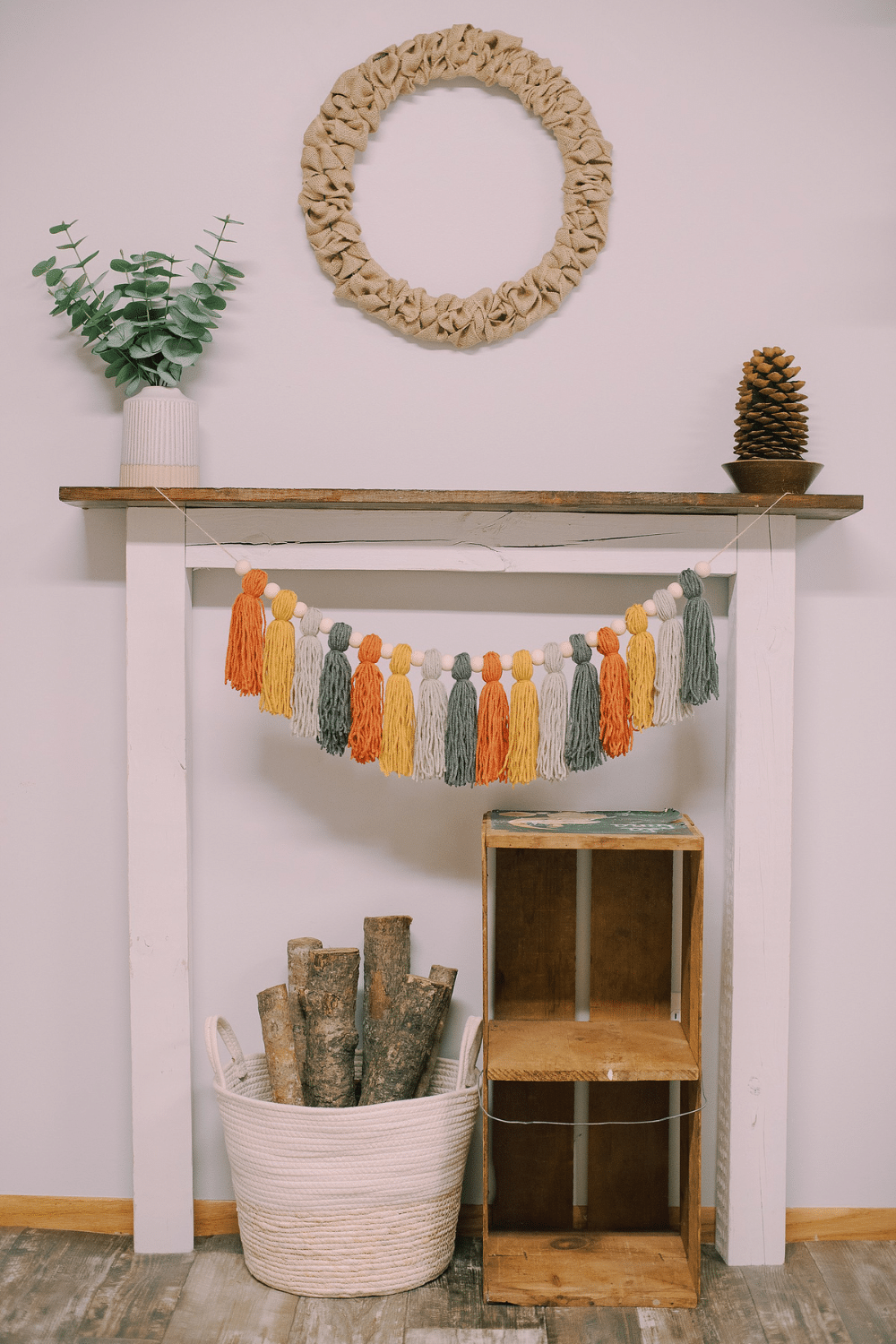 How to Make a Fall Yarn Tassel Garland