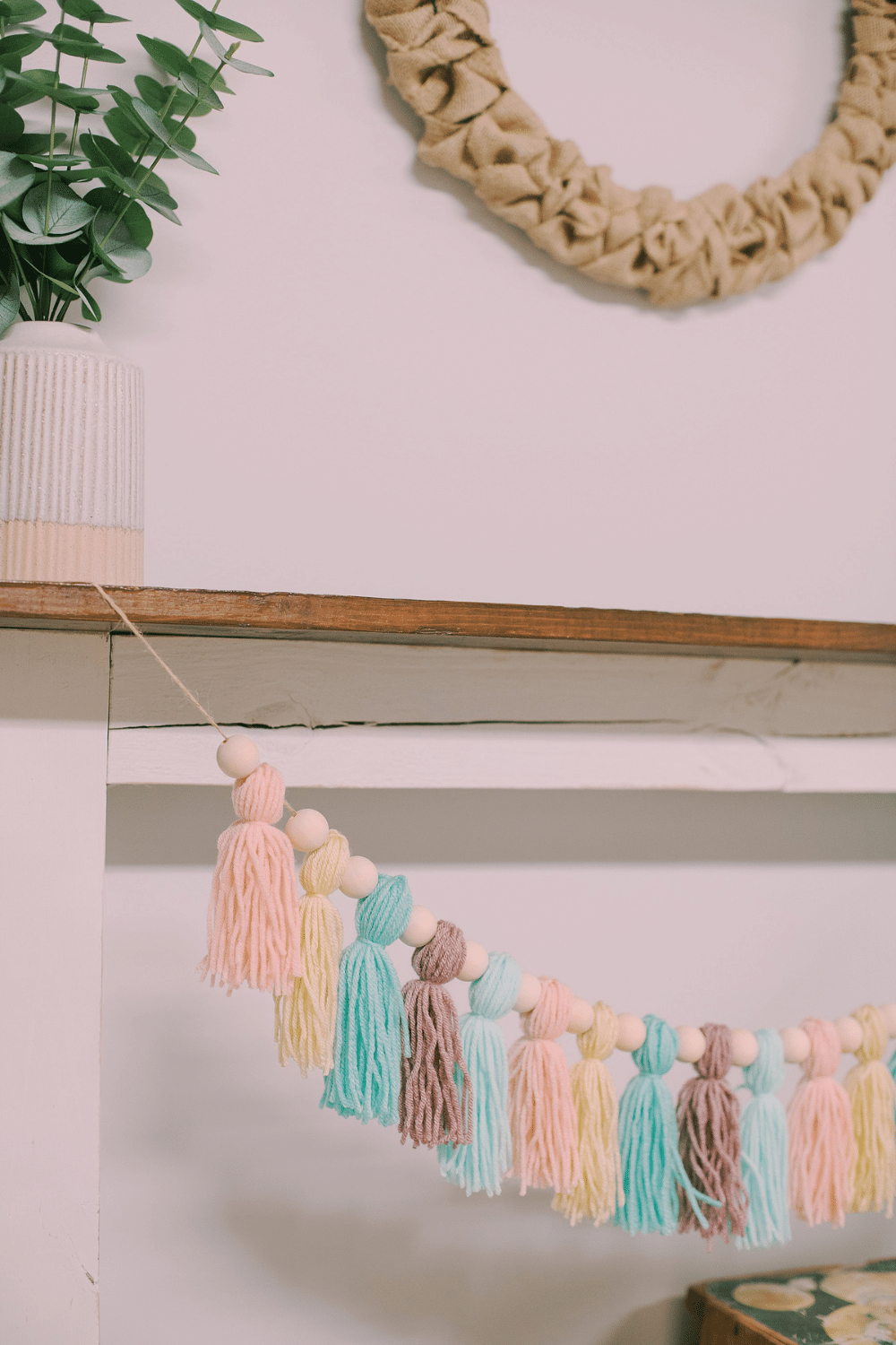 How to Make a Pastel Yarn Tassel Garland