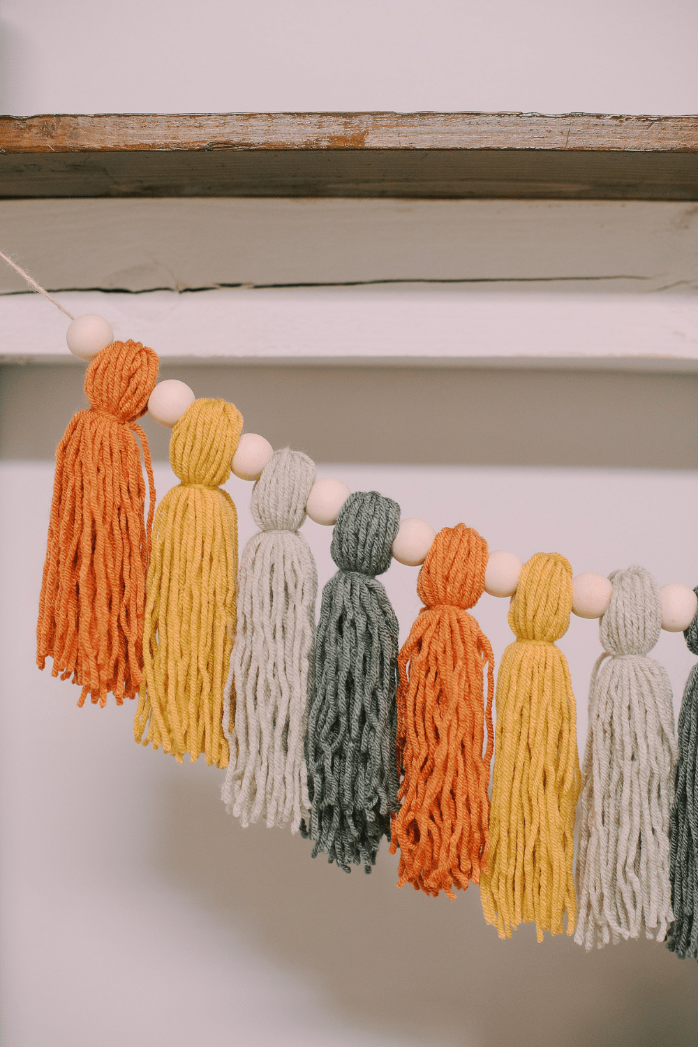 How to Make a Fall Yarn Tassel Garland