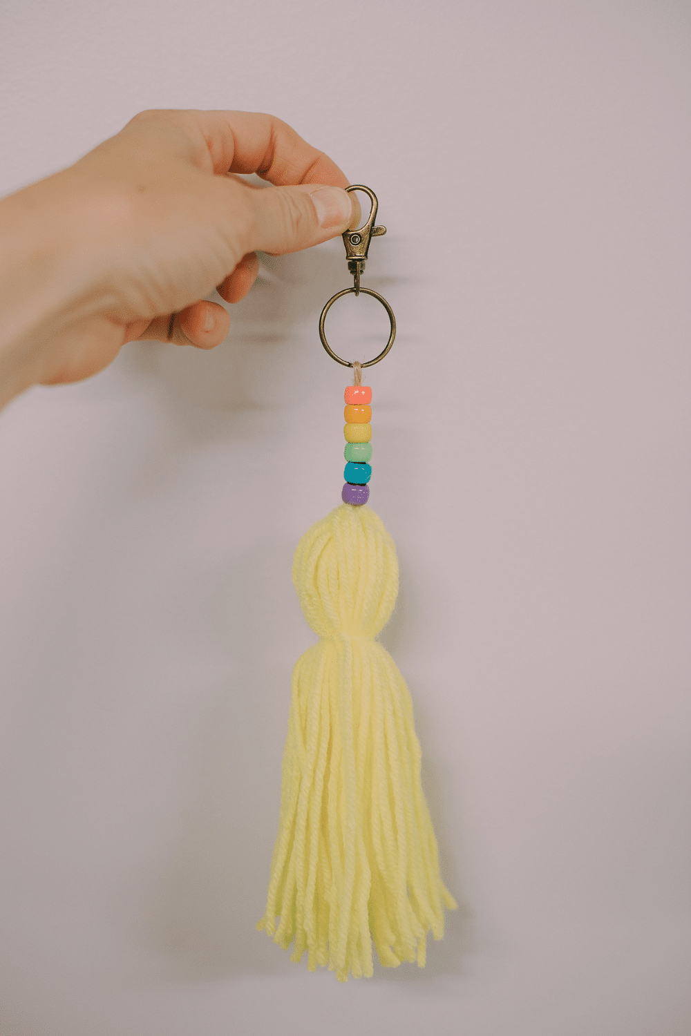 How to Make Yarn Tassel Keychains for Back-to-School