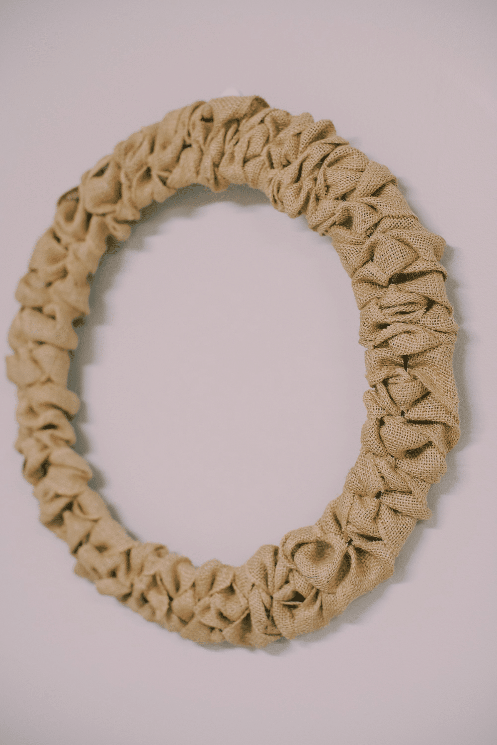 How to Make a Burlap Ribbon Wreath