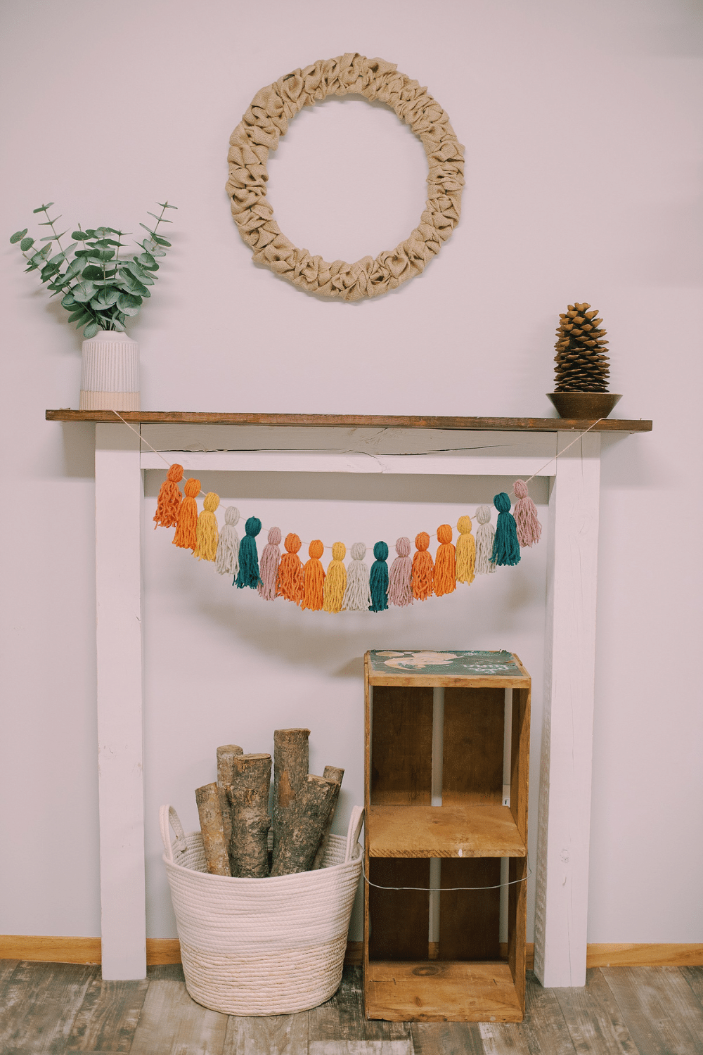 How to Make a Rainbow Yarn Tassel Garland