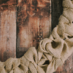 How to make a burlap ribbon wreath using a wire wreath form and burlap ribbon.