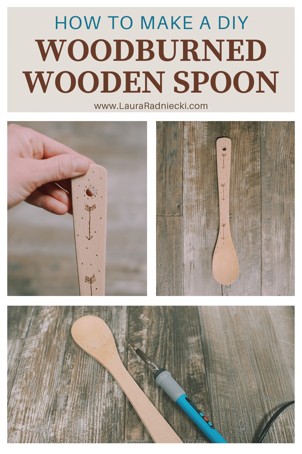 How to make a DIY woodburned wooden spoon