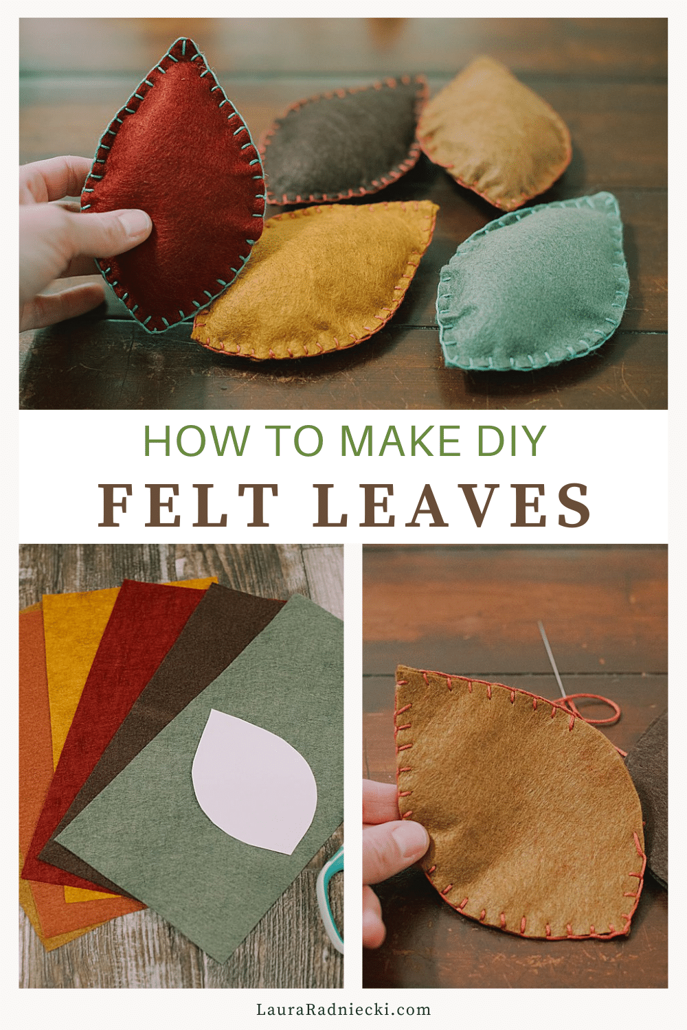 How to Make Felt Leaves