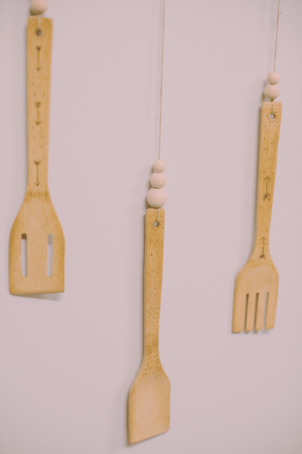 DIY Woodburned Wooden Utensil Wall Hanging