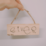 How to make a woodburned handwriting ornament using a kids handwritten signature