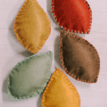 How to make felt leaves