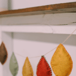How to make a DIY felt leaf garland
