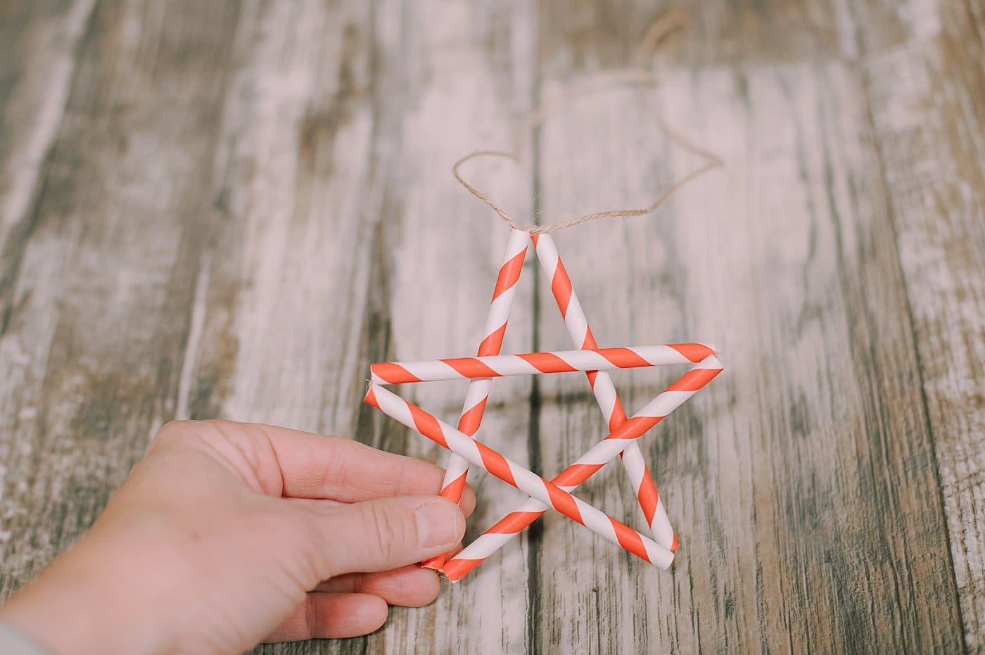 Drinking Straw Star Ornament Craft - creative jewish mom