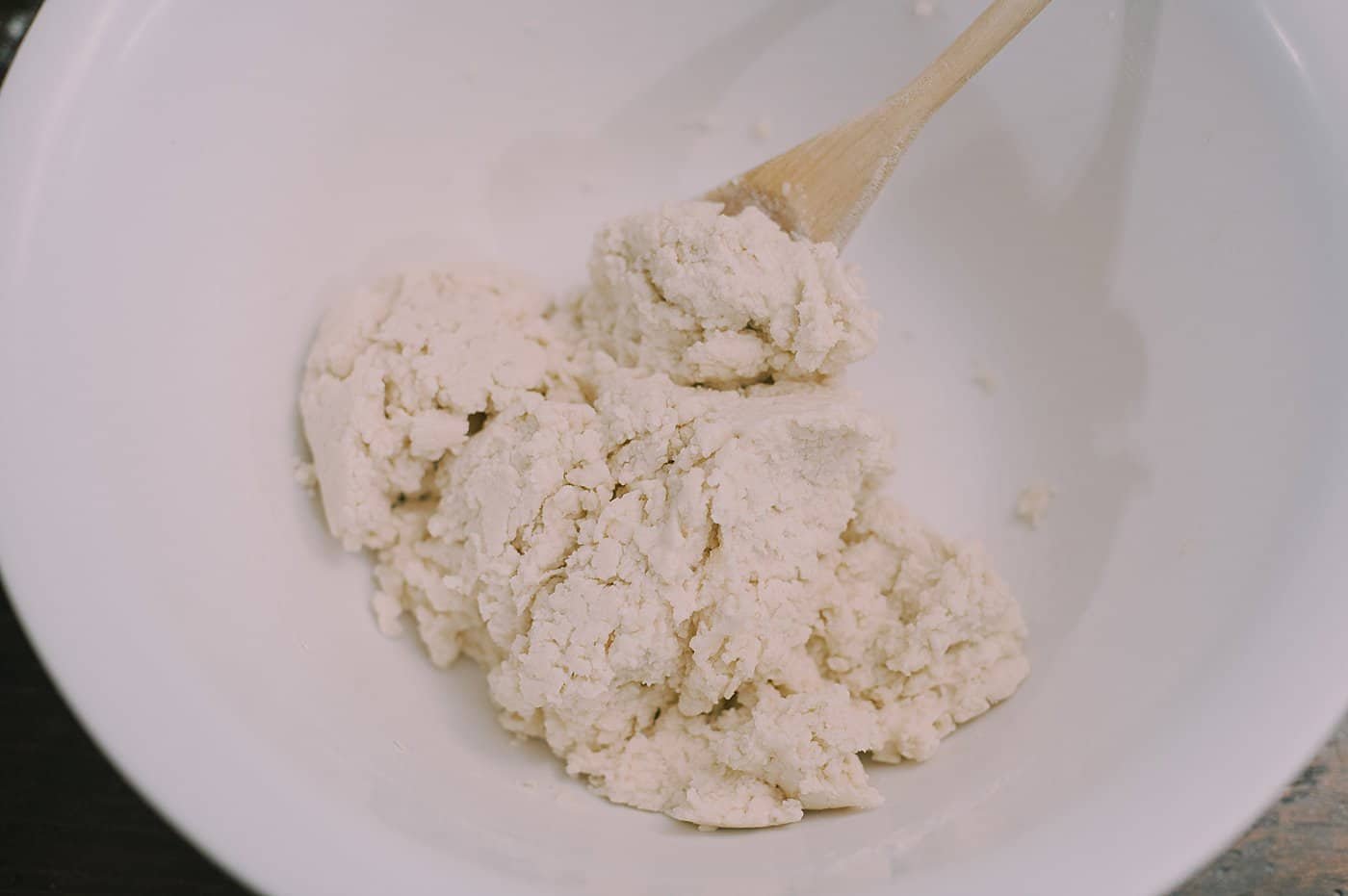 Mixed salt dough in a mixing bowl.