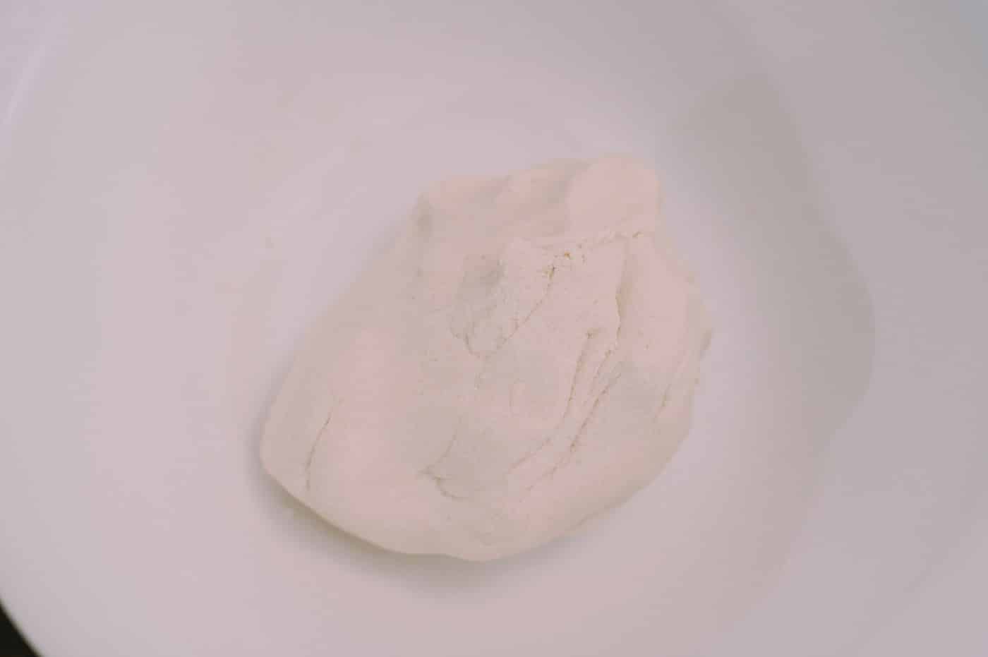 Kneaded salt dough in a mixing bowl.