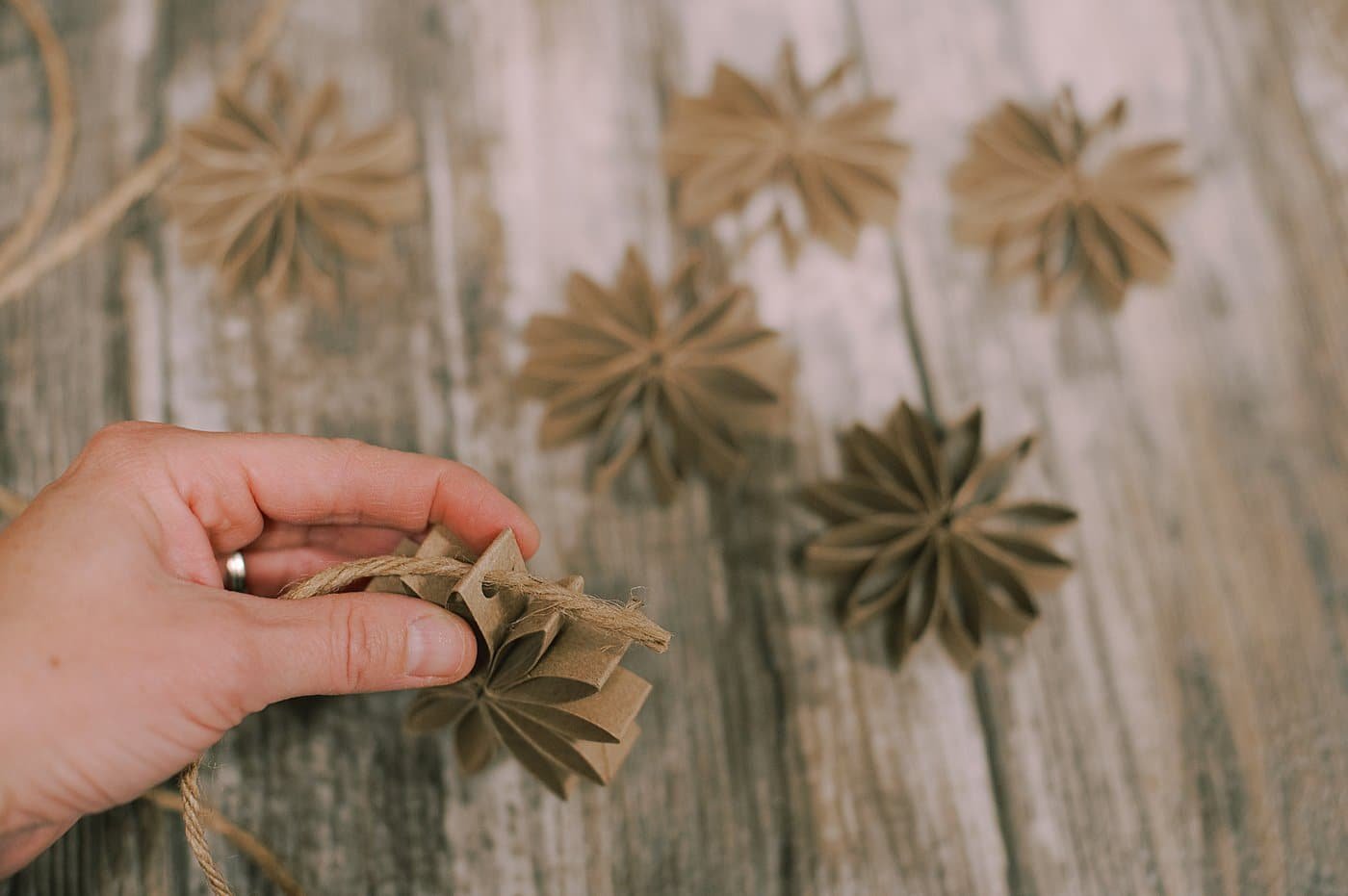 How to Make a Toilet Paper Tube Flower Garland.