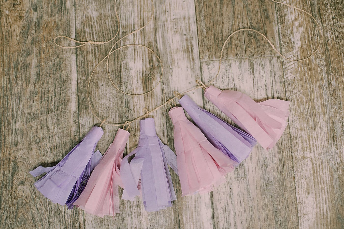 How to Make a Tissue Paper Tassel Garland.