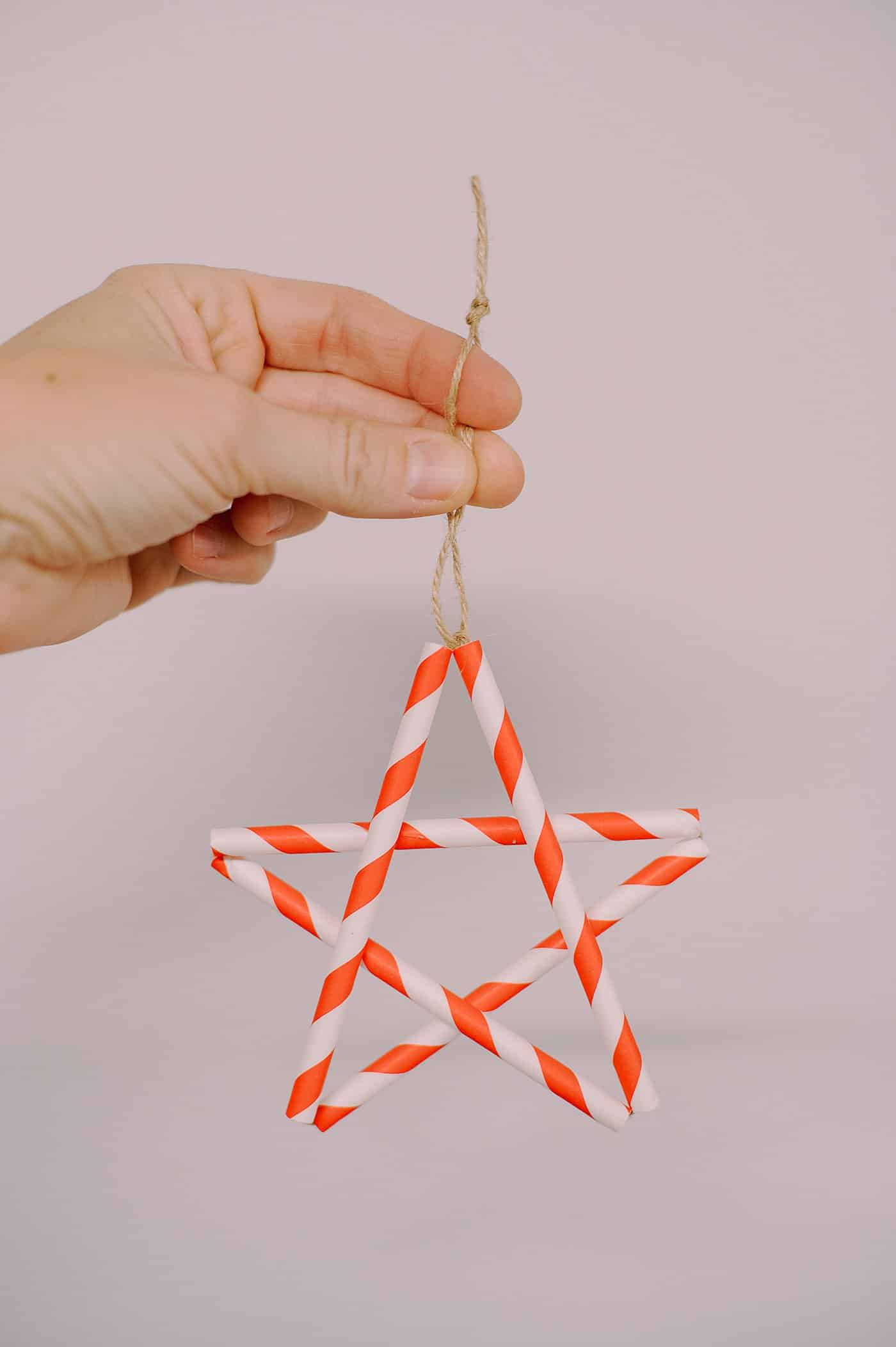 How to Make Drinking Straw Star Ornaments.