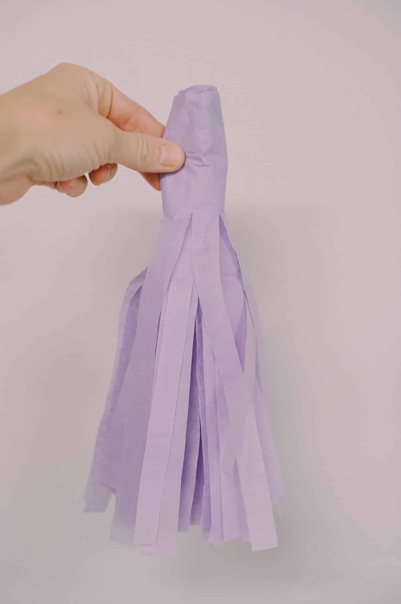 A large tissue paper tassel.