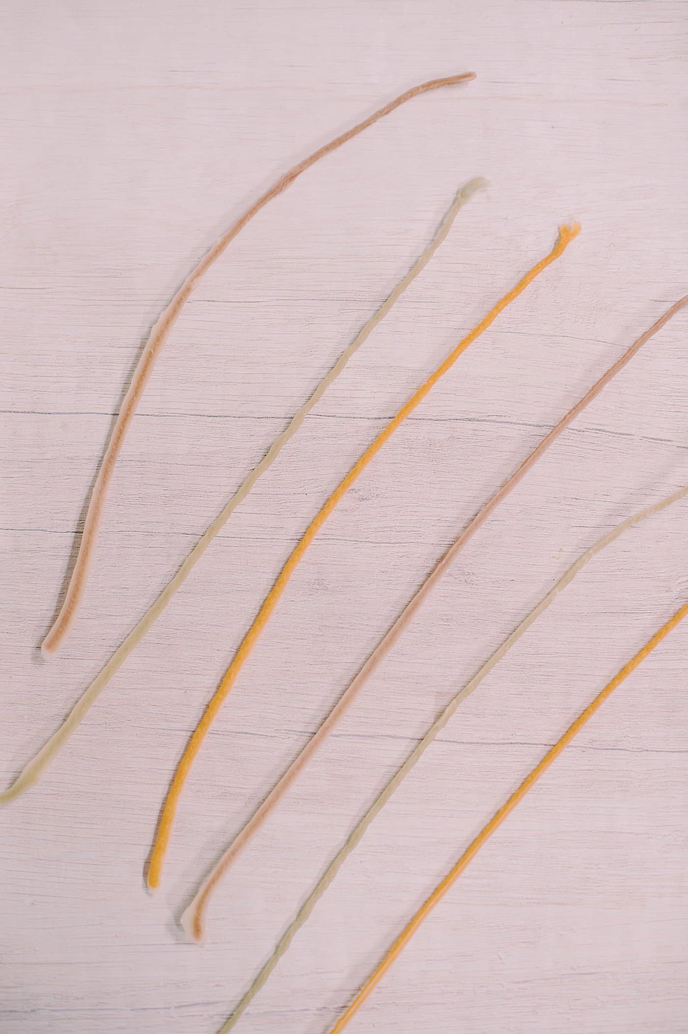 DIY Beeswax Yarn Sticks.