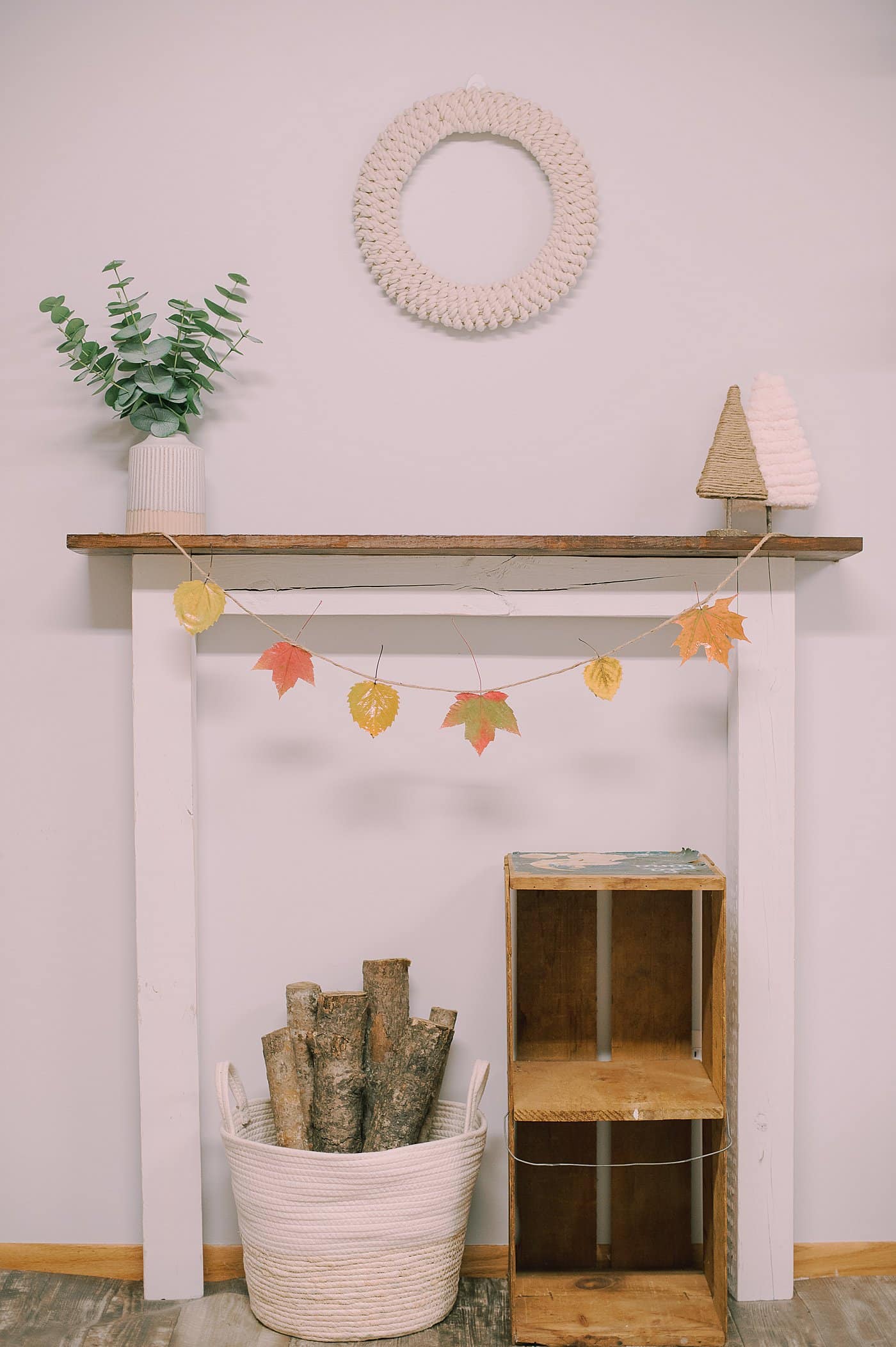 A Mod Podge Leaf Garland.