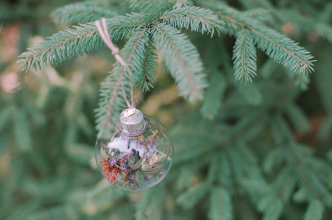 How to Make a Faux Flower Glass Ball Ornament.