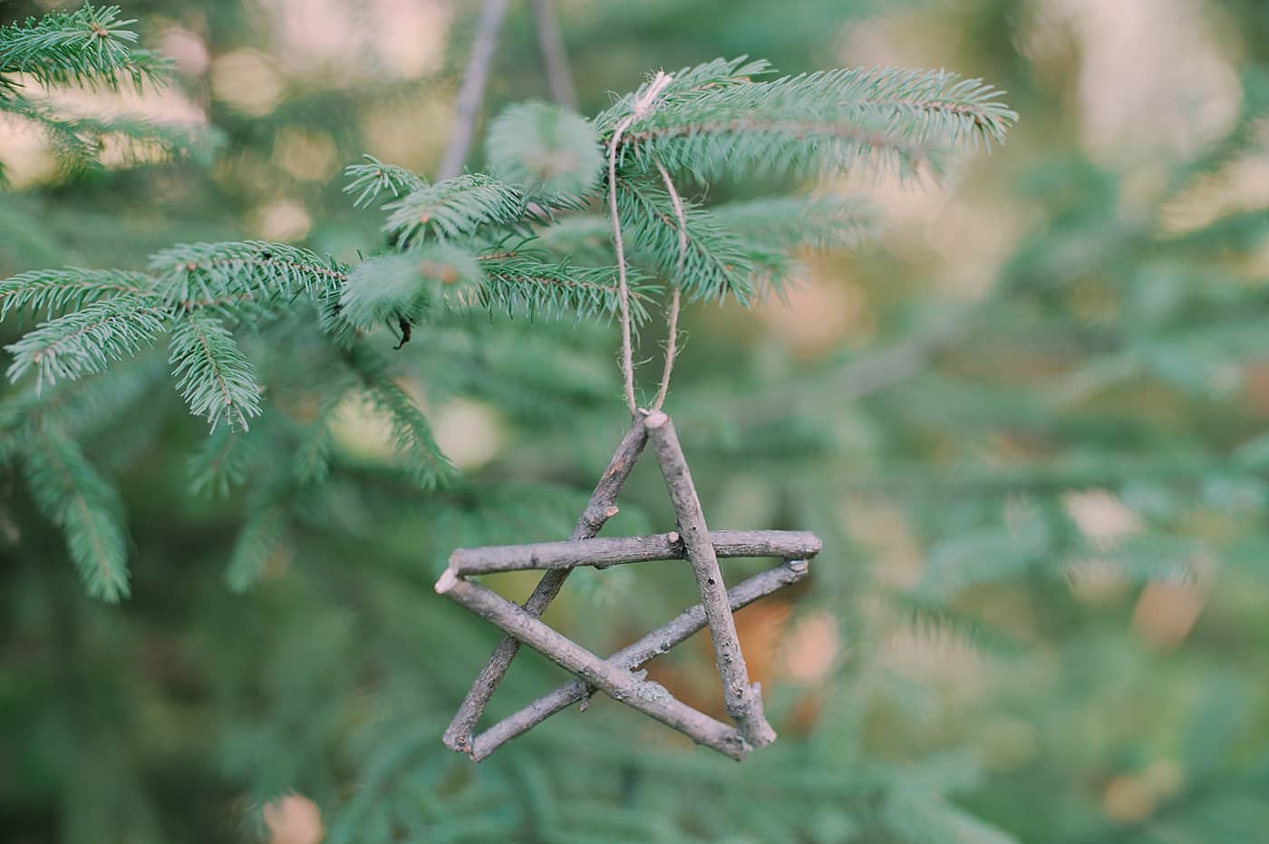 How to Make Stick Christmas Ornaments.